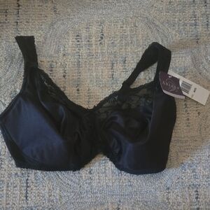 Aviana Black Lace Full-Coverage Bra